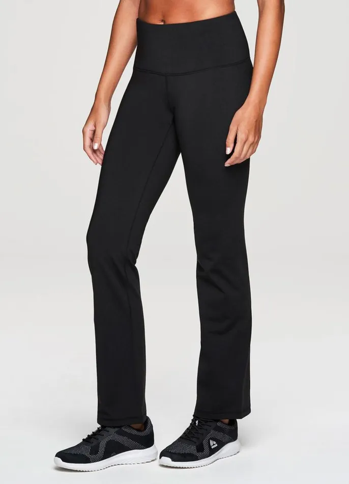 Women Prime Fleece Slim Bootcut Pant Black RBX Active Pants