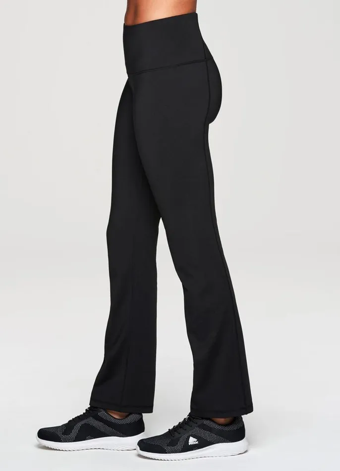 Women Prime Fleece Slim Bootcut Pant Black RBX Active Pants