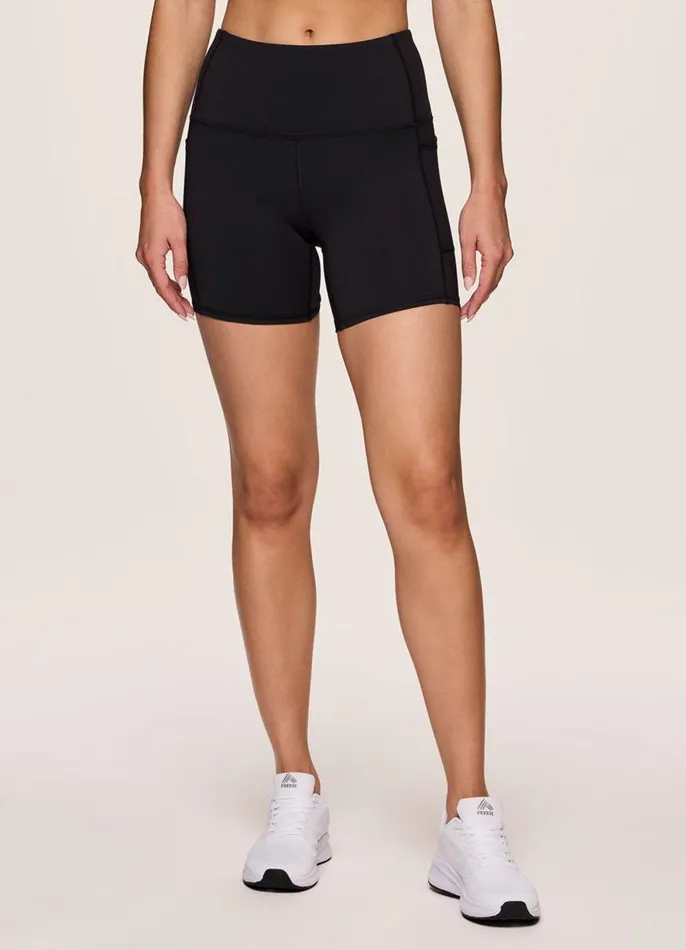 Women Prime Tech Flex Ultra Hold 5034 Bike Short Black RBX Active Shorts
