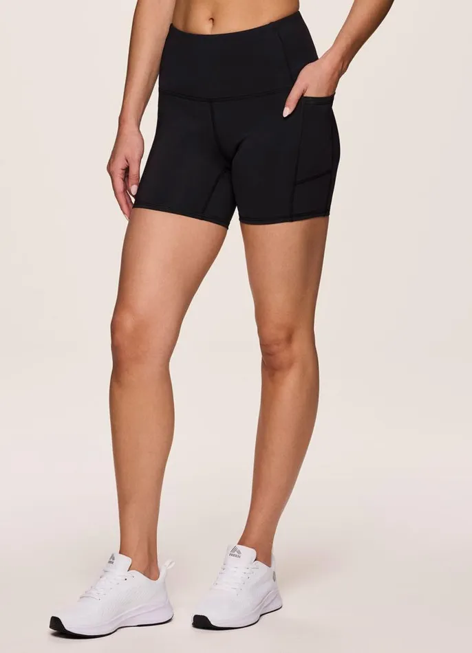 Women Prime Tech Flex Ultra Hold 5034 Bike Short Black RBX Active Shorts