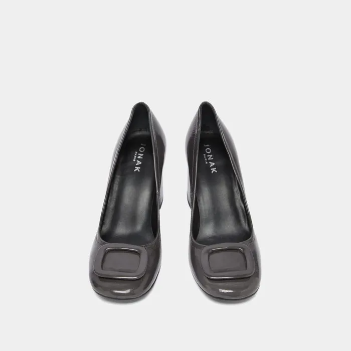 Women Pumps With Buckles Grey JONAK Pumps
