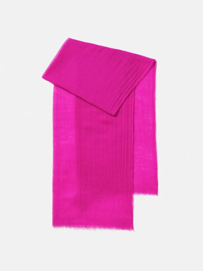 Women Pure Cashmere Gauze Scarf Pink Jigsaw Knitwear and Cashmere