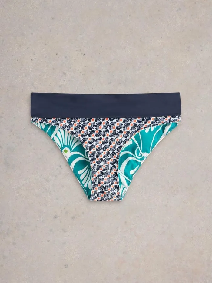 Women Reversible Fold Down Bottoms Blue Print White Stuff Swimwear Women Reversible Fold Down Bottoms Blue Print White Stuff Swimwear
