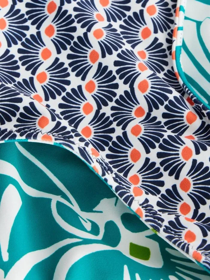 Women Reversible Fold Down Bottoms Blue Print White Stuff Swimwear Women Reversible Fold Down Bottoms Blue Print White Stuff Swimwear