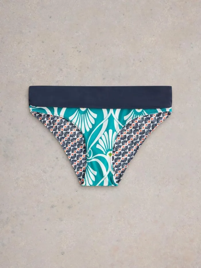 Women Reversible Fold Down Bottoms Blue Print White Stuff Swimwear Women Reversible Fold Down Bottoms Blue Print White Stuff Swimwear