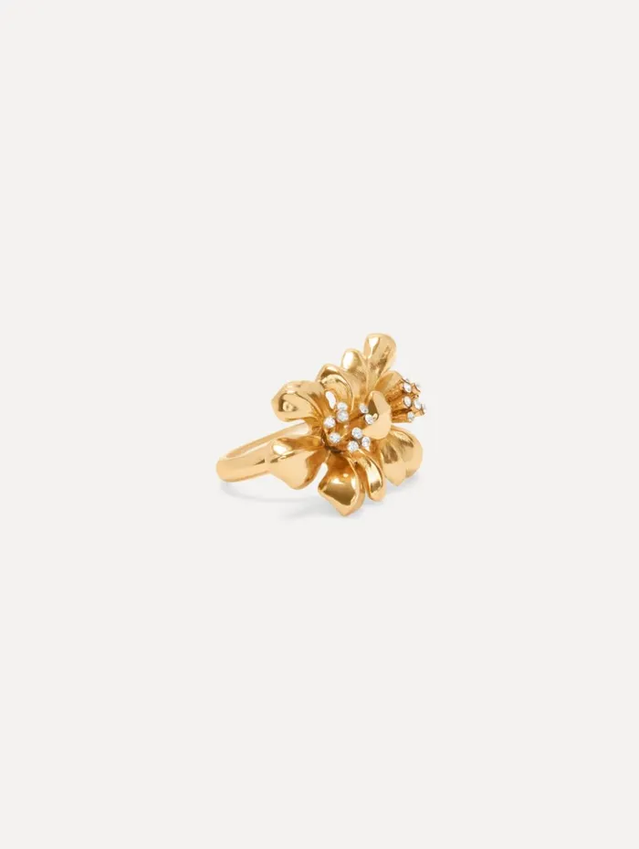 Women Rings Oscar De La Renta Twin Flower Ring Gold Women Rings Oscar De La Renta Twin Flower Ring Gold