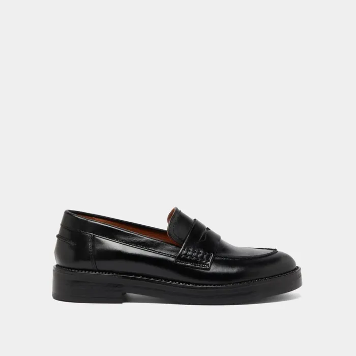 Women Roundtoed Loafers Black JONAK Loafers Women Roundtoed Loafers Black JONAK Loafers