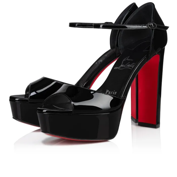 Women Sandaloo 130 Mm Sandals 8211 Patent Leather 8211 Black Christian Louboutin Platforms Women Sandaloo 130 Mm Sandals 8211 Patent Leather 8211 Black Christian Louboutin Platforms