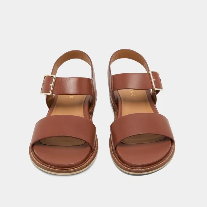Women Sandals With Straps And Open Toes Cognac JONAK Sandals