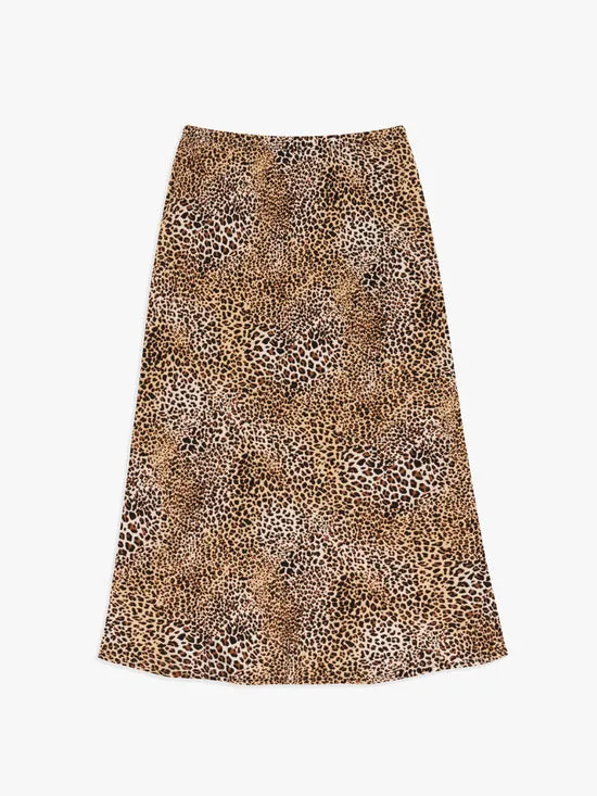Women Sandy Midi Skirt Leopard Bottoms Lisa Says Gah
