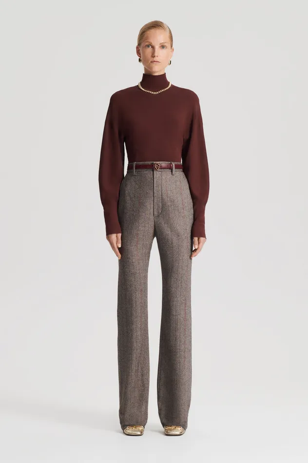 Women Scanlan Theodore COCOON SLEEVE TOP BURGUNDY Tops