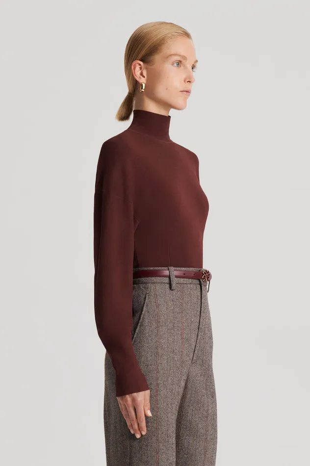 Women Scanlan Theodore COCOON SLEEVE TOP BURGUNDY Tops