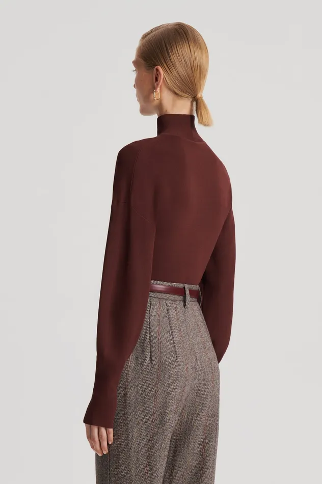 Women Scanlan Theodore COCOON SLEEVE TOP BURGUNDY Tops