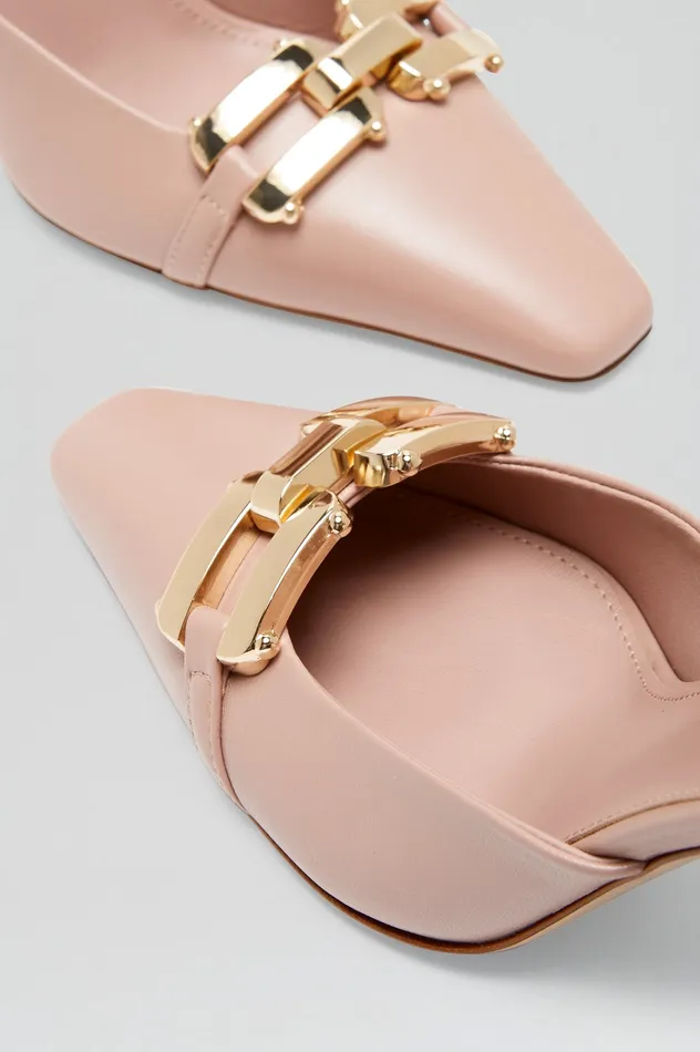 Women Scanlan Theodore GOLD TRIM PUMP 95 NUDE Shoes Women Scanlan Theodore GOLD TRIM PUMP 95 NUDE Shoes