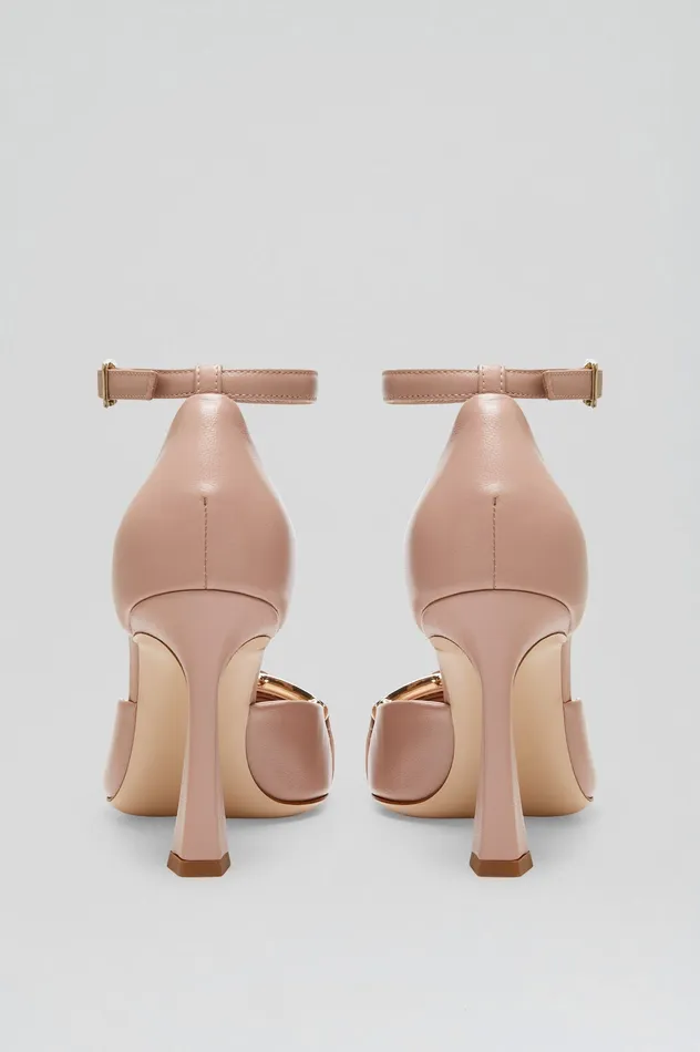 Women Scanlan Theodore GOLD TRIM PUMP 95 NUDE Shoes Women Scanlan Theodore GOLD TRIM PUMP 95 NUDE Shoes