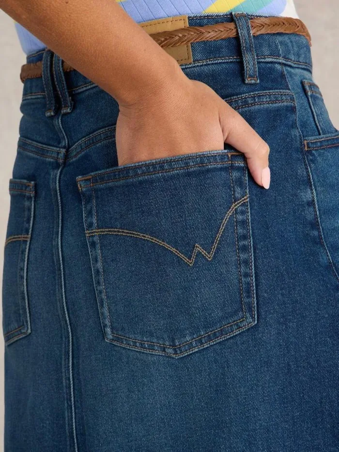 Women Scarlett Denim Skirt Mid Denim White Stuff Skirts Women Scarlett Denim Skirt Mid Denim White Stuff Skirts