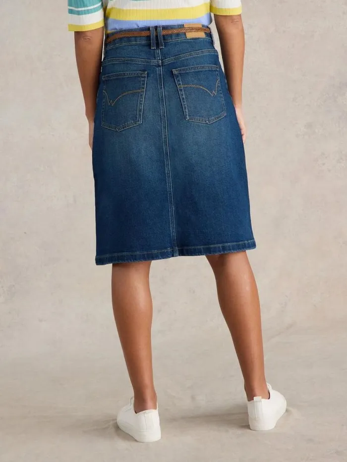 Women Scarlett Denim Skirt Mid Denim White Stuff Skirts Women Scarlett Denim Skirt Mid Denim White Stuff Skirts