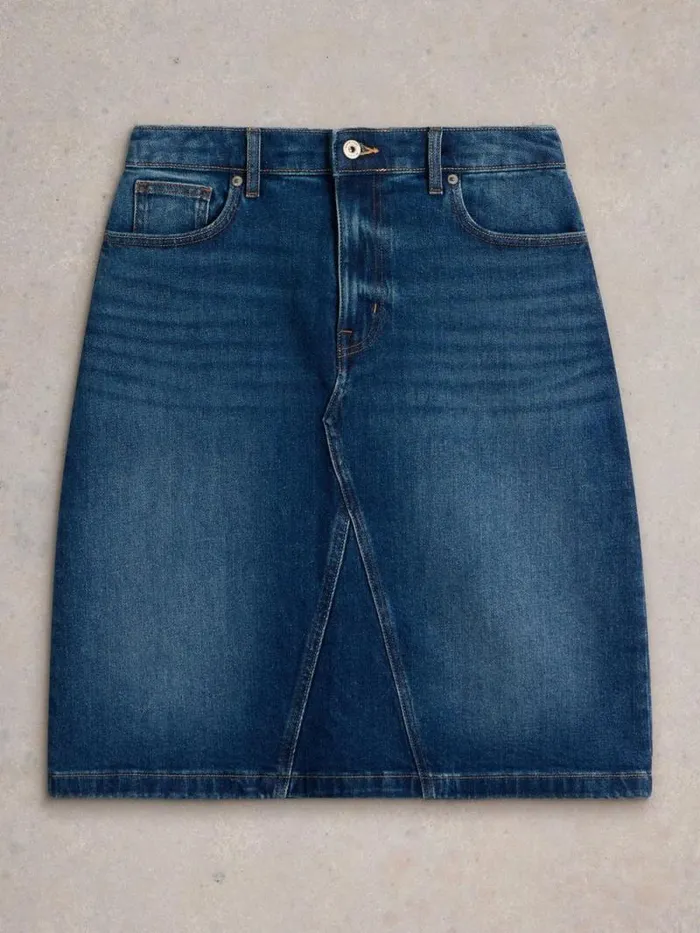 Women Scarlett Denim Skirt Mid Denim White Stuff Skirts Women Scarlett Denim Skirt Mid Denim White Stuff Skirts