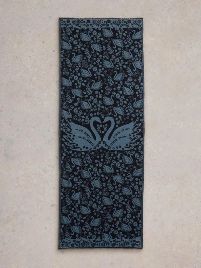 Women Selma Midweight Scarf Blue Multi White Stuff Scarves