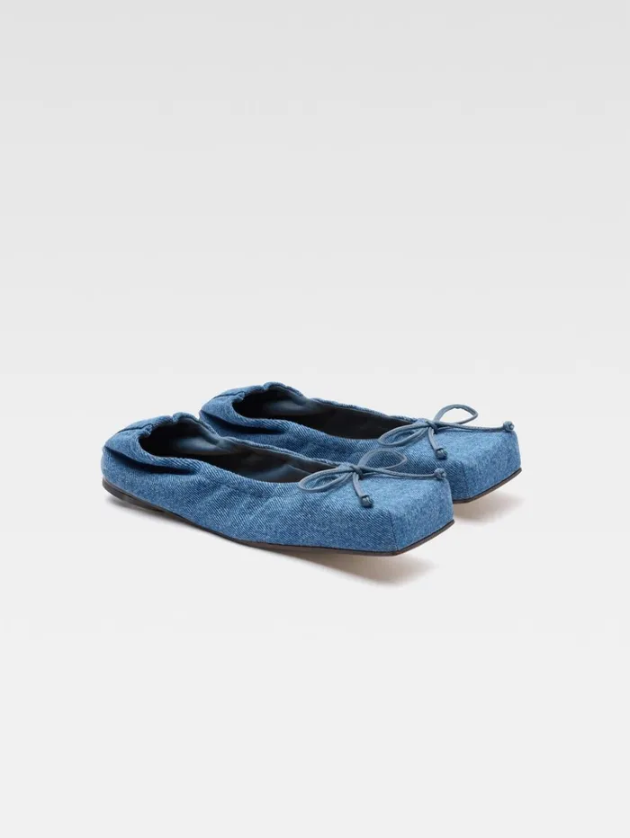 Women Shoes JACQUEMUS The Ballet Flats Blue Women Shoes JACQUEMUS The Ballet Flats Blue