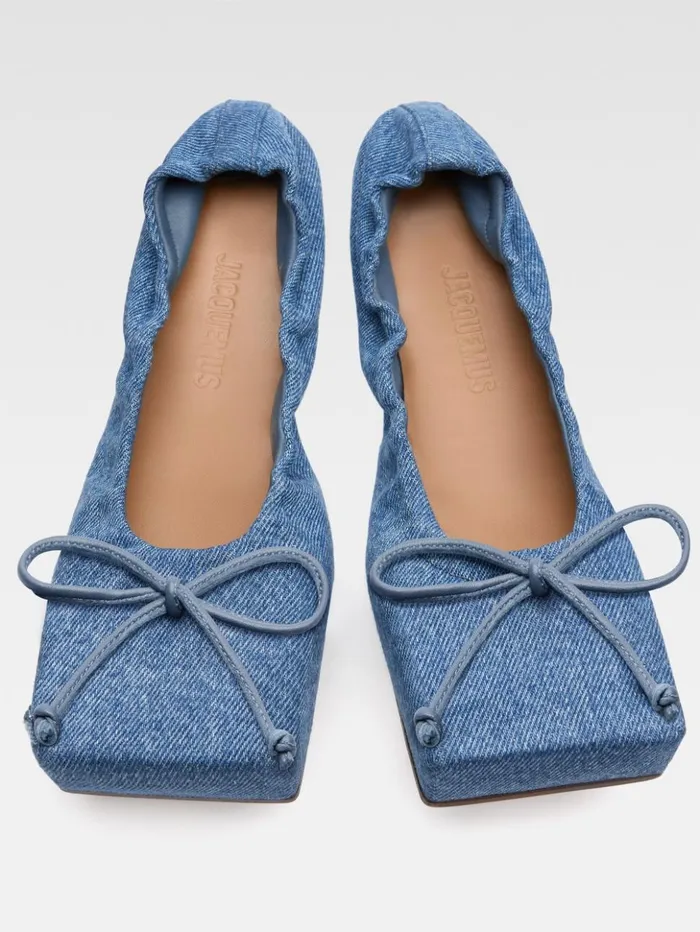 Women Shoes JACQUEMUS The Ballet Flats Blue Women Shoes JACQUEMUS The Ballet Flats Blue