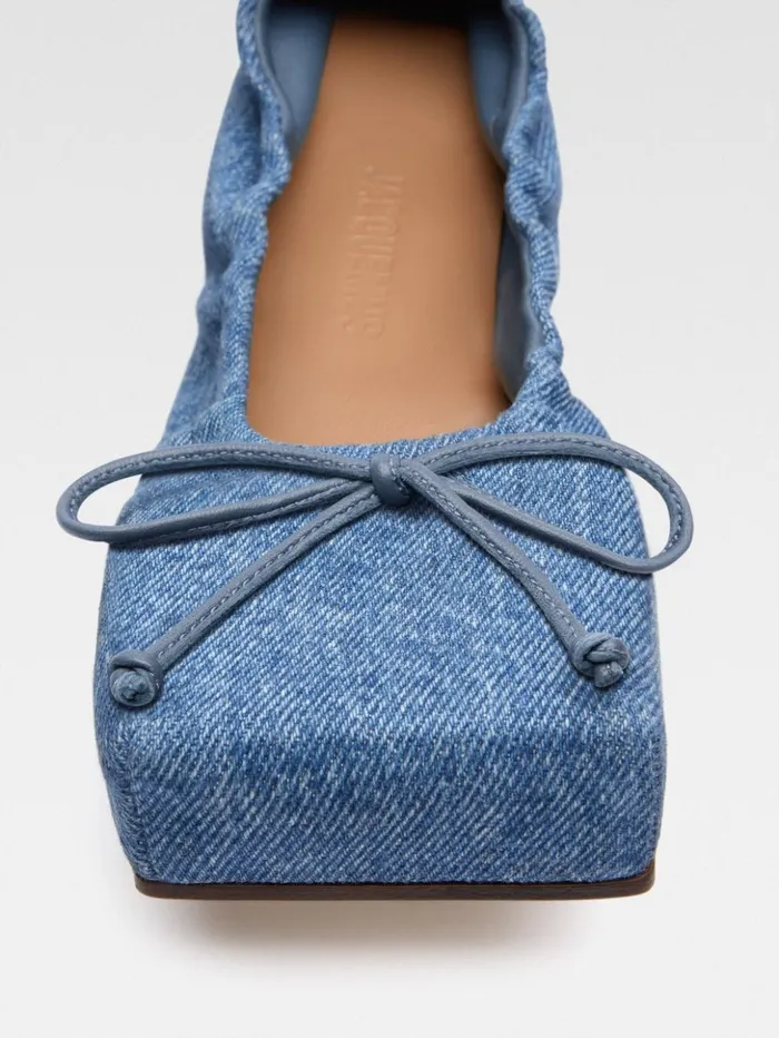 Women Shoes JACQUEMUS The Ballet Flats Blue Women Shoes JACQUEMUS The Ballet Flats Blue
