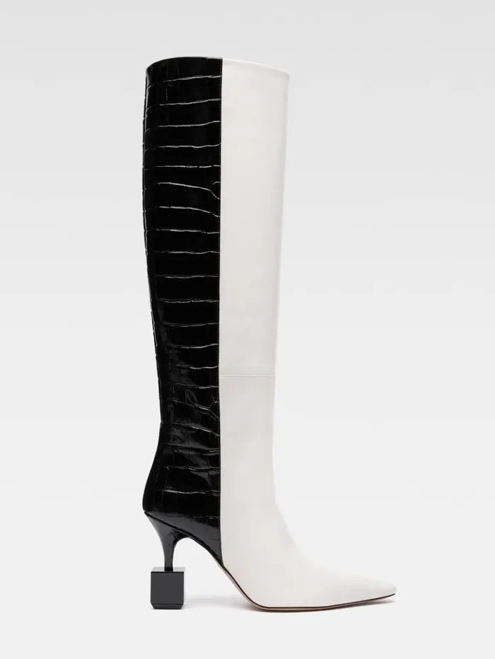 Women Shoes JACQUEMUS The Bisou Boots Blackwhite