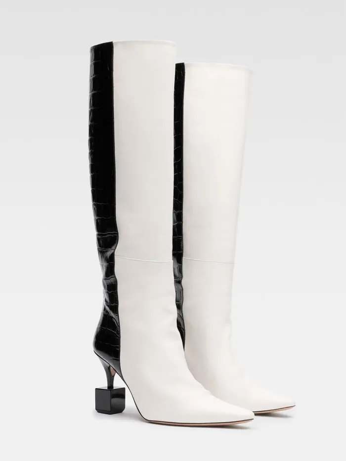 Women Shoes JACQUEMUS The Bisou Boots Blackwhite