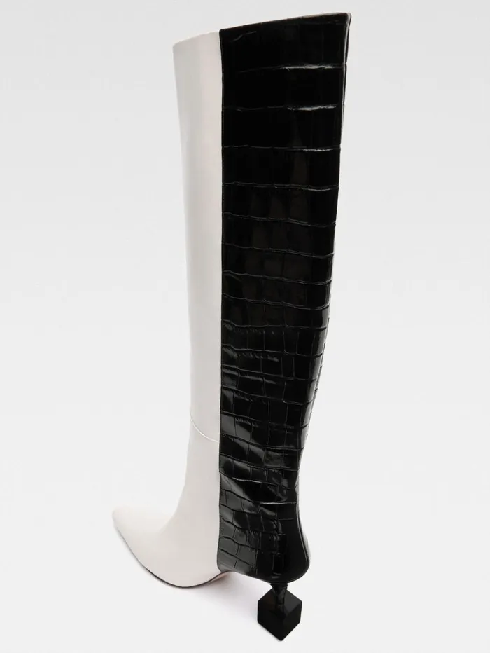 Women Shoes JACQUEMUS The Bisou Boots Blackwhite