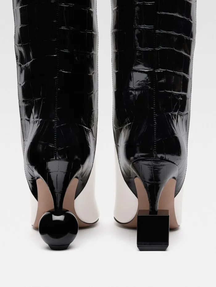 Women Shoes JACQUEMUS The Bisou Boots Blackwhite