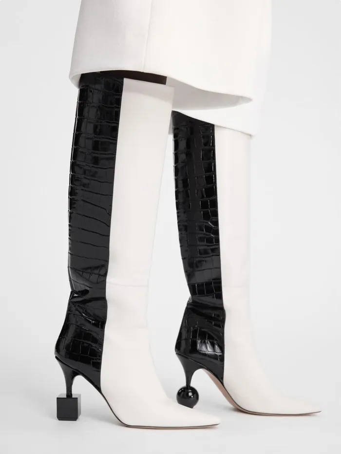 Women Shoes JACQUEMUS The Bisou Boots Blackwhite