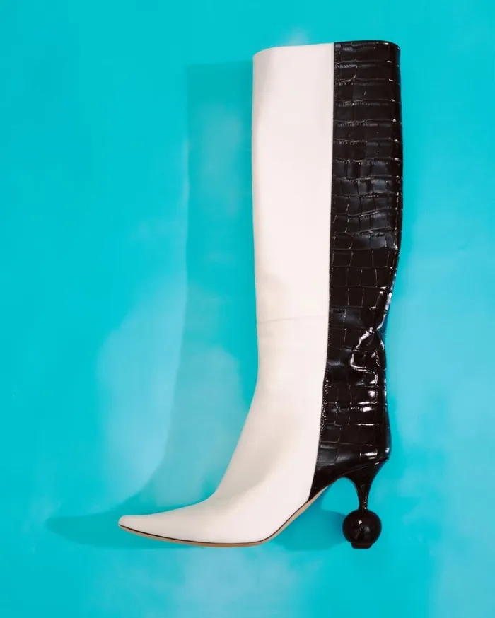 Women Shoes JACQUEMUS The Bisou Boots Blackwhite