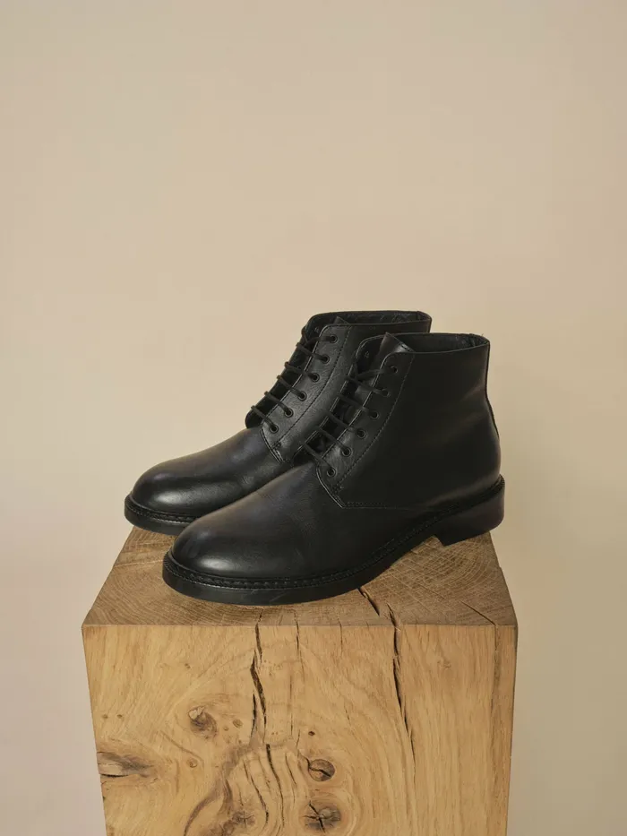 Women Shoes MOS MOSH MMNewcastle Leather Lace Boot Black