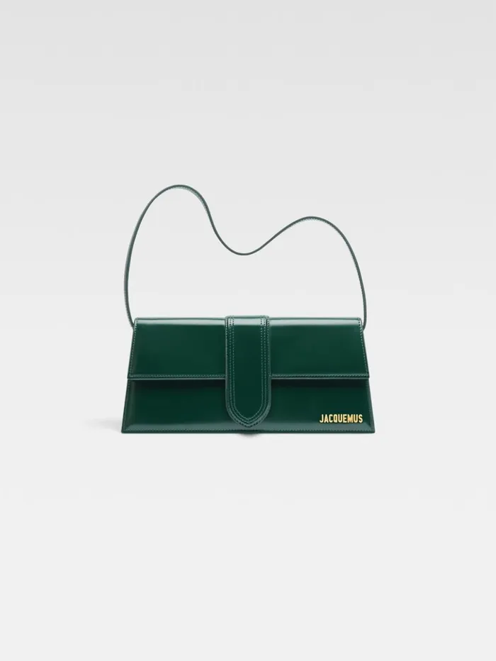 Women Shoulder Bags JACQUEMUS The Long Bambino Dark Green