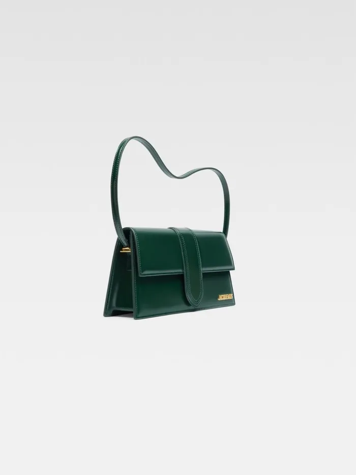 Women Shoulder Bags JACQUEMUS The Long Bambino Dark Green Women Shoulder Bags JACQUEMUS The Long Bambino Dark Green