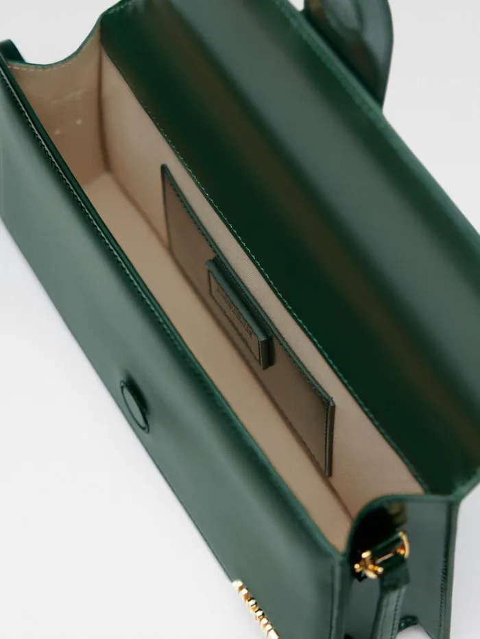 Women Shoulder Bags JACQUEMUS The Long Bambino Dark Green Women Shoulder Bags JACQUEMUS The Long Bambino Dark Green
