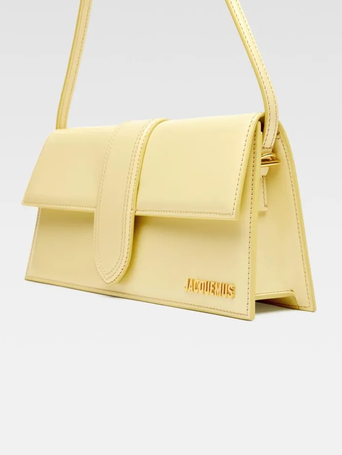 Women Shoulder Bags JACQUEMUS The Long Bambino Pale Yellow