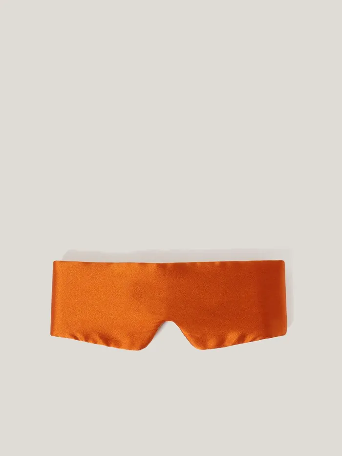 Women Silk Eye Mask Copper Jigsaw Pyjamas and Loungewear