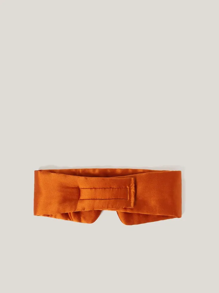 Women Silk Eye Mask Copper Jigsaw Pyjamas and Loungewear