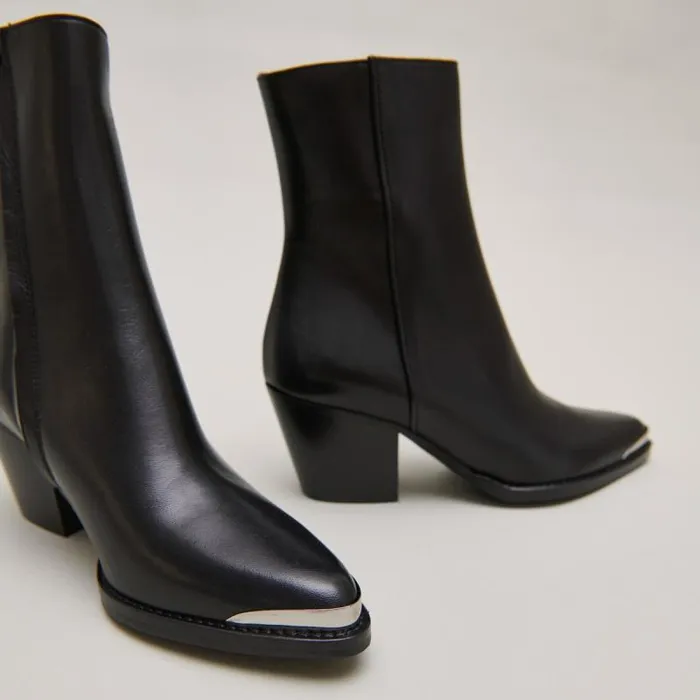 Women Silvertoe Boots Black JONAK Ankle Boots Lowboots