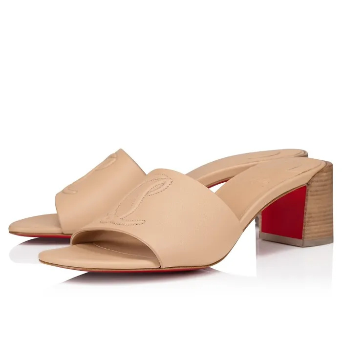 Women So CL Mule 55 Mm Mules Sandals 8211 Calf Leather 8211 Leche Christian Louboutin Mules Women So CL Mule 55 Mm Mules Sandals 8211 Calf Leather 8211 Leche Christian Louboutin Mules