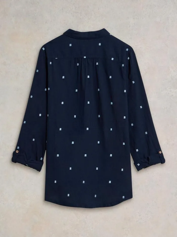 Women Sophie Organic Cotton Shirt Dark Navy White Stuff Shirts and Blouses