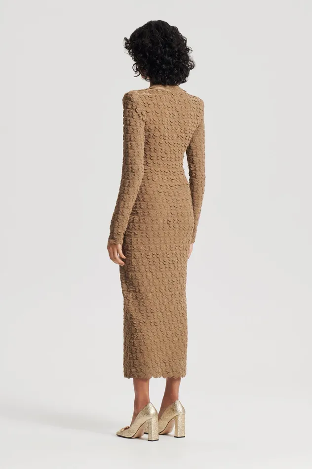 Women SPARKLE SCALLOP POLO DRESS BRONZE Dresses Scanlan Theodore
