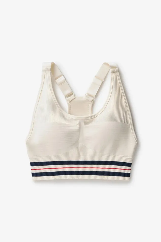 Women Sports Bras Fila Lucky Ace Seamless Sports Bra 922 Gardeniafila Navyfila Red
