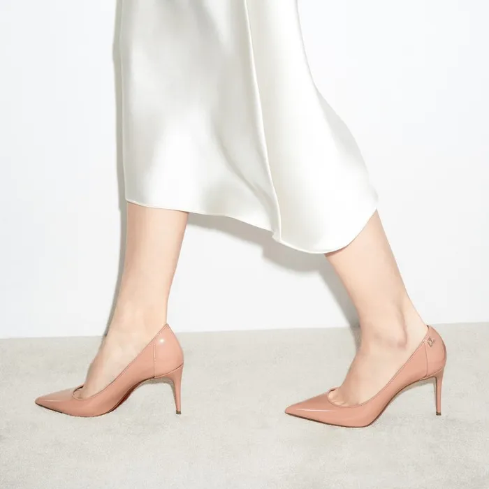 Women Sporty Kate 85 Mm Pumps 8211 Soft Patent Calf 8211 Blush Christian Louboutin Pumps