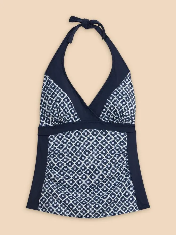 Women Sunshine Reversible Printed Tankini Navy Multi White Stuff Swimwear Women Sunshine Reversible Printed Tankini Navy Multi White Stuff Swimwear