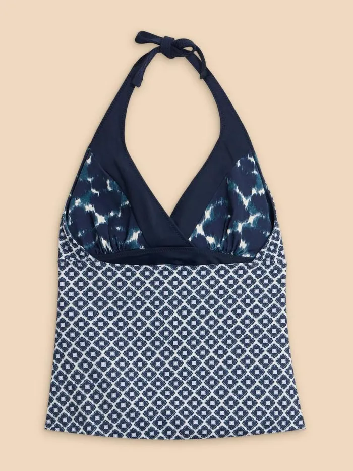 Women Sunshine Reversible Printed Tankini Navy Multi White Stuff Swimwear Women Sunshine Reversible Printed Tankini Navy Multi White Stuff Swimwear