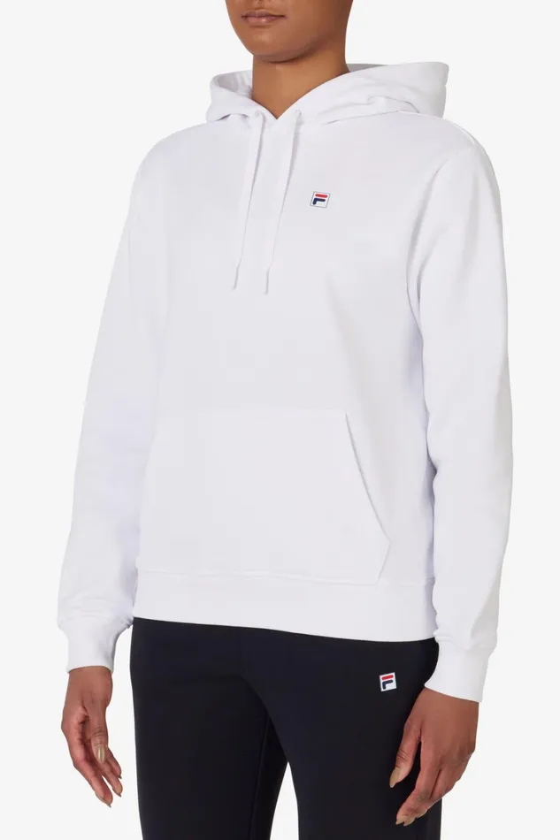 Women Sweatshirts and Hoodies Fila Classic Hoodie 100 White