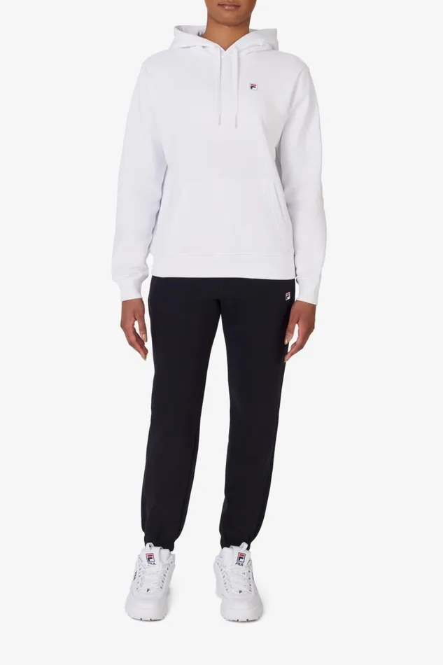 Women Sweatshirts and Hoodies Fila Classic Hoodie 100 White