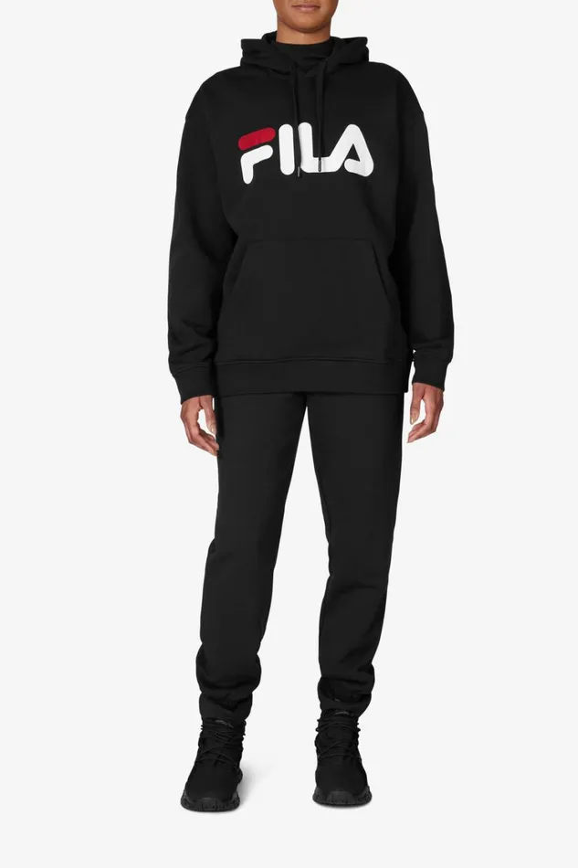 Women Sweatshirts and Hoodies Fila Classic Relaxed Fila Logo Hoodie